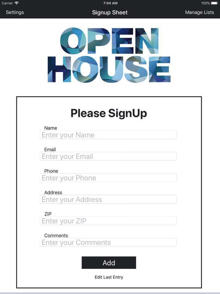 #3. Sign-Up Sheet (iOS) 由: Orionbelt.com LLC