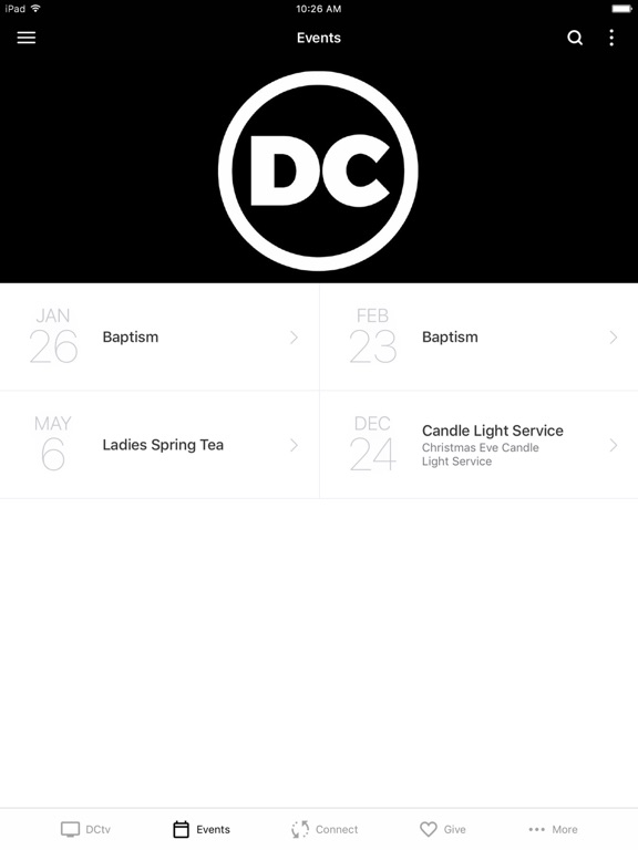 Desert Chapel iPad screenshot 2 - Lifestyle app