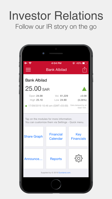 Bank Albilad IR Screenshot