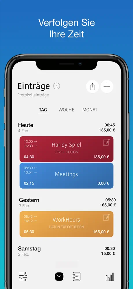 WorkHours: Zeiterfassung