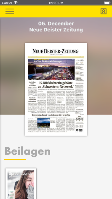 Neue Deister-Zeitung E-Paper Screenshot