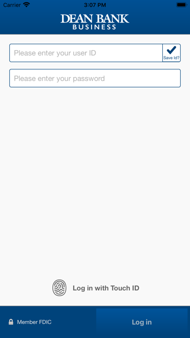 Screenshot #2 pour Dean Bank Business Mobile