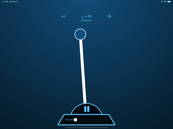 Metronome - High Precision iPad screenshot 1 - Music app