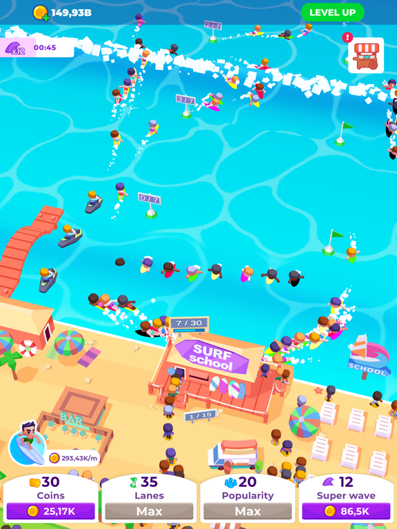 Screenshot #5 pour Idle Surfing