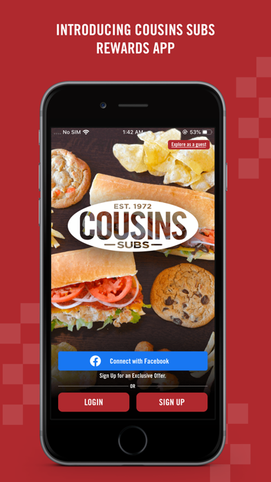 Cousins Subs Screenshot 1 - AppWisp.com Cousins Subs Screenshot 1 - AppWisp.com