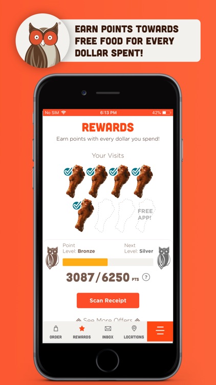 Hooters - Ordering and Rewards