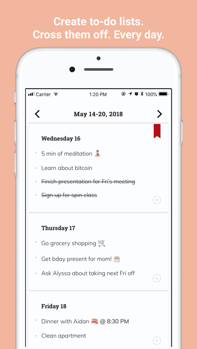 Listberry - agenda planner Screenshot