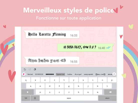 Screenshot #4 pour Fontie - Polices du Clavier