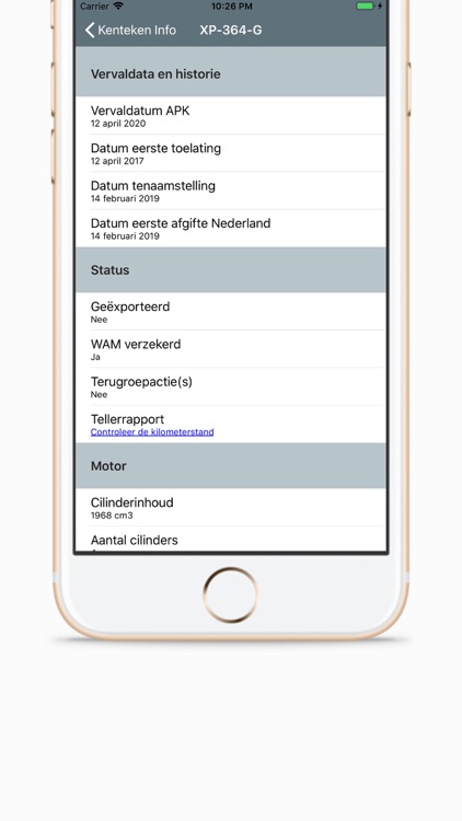 Kenteken - Check RDW Info