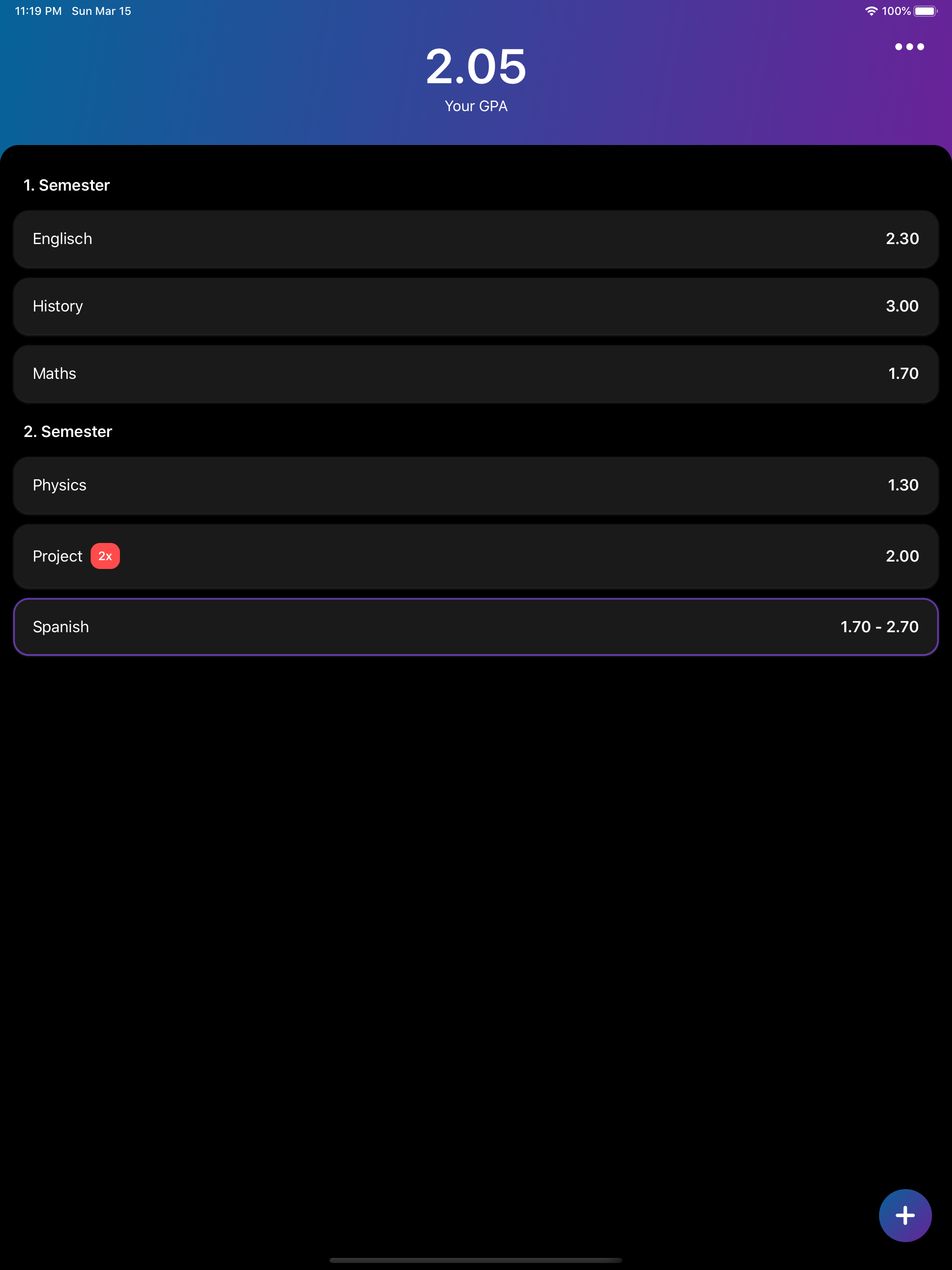 GradeCalc - GPA Calculator