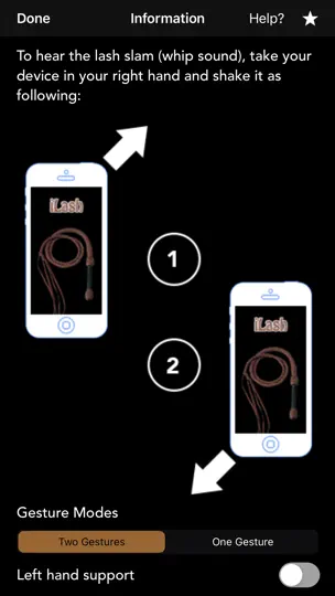Capture d'écran de ILash - Le Fouet Virtuel sur iPhone 2