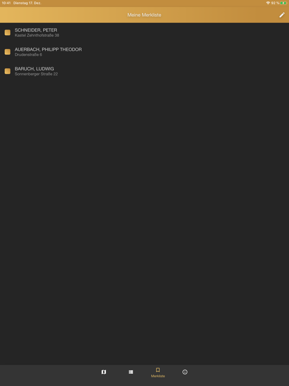 Stolpersteine in Wiesbaden iPad screenshot