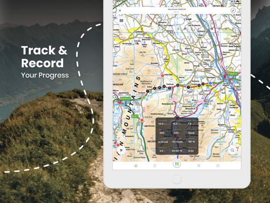 OutDoors GPS – Offline OS Maps iPad app afbeelding 3