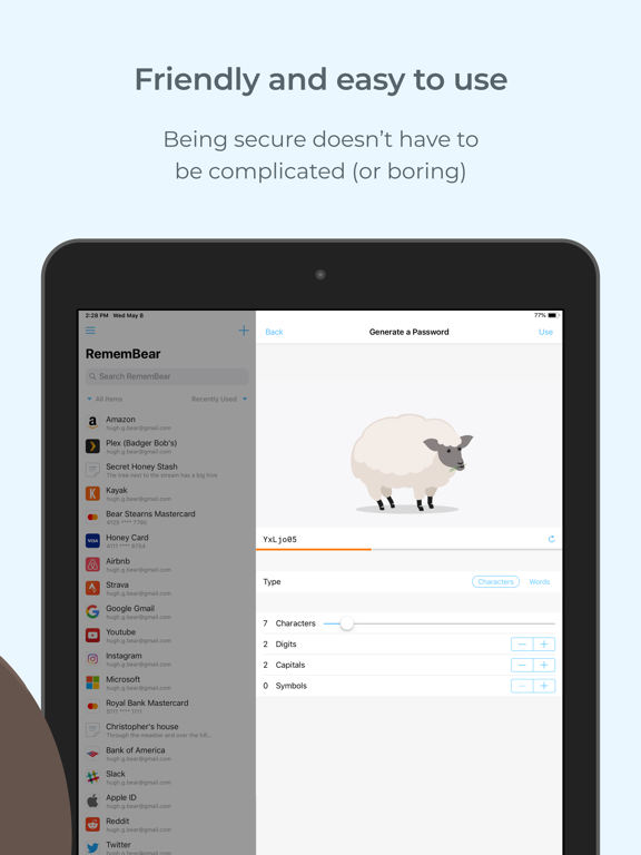 Screenshot #5 pour RememBear: Password Manager