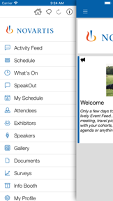 Novartis Event Engagement screenshot