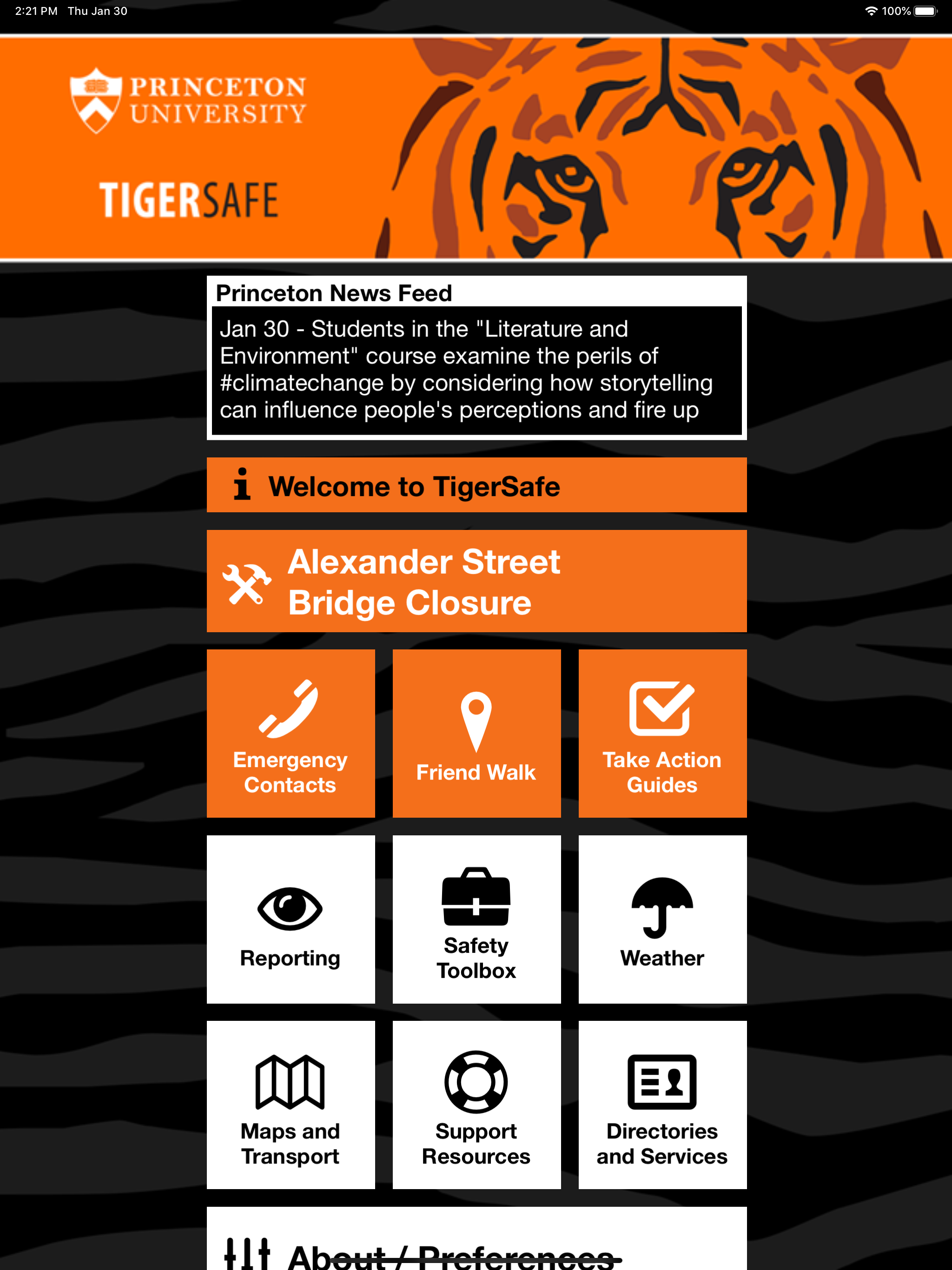 TigerSafe - Princeton