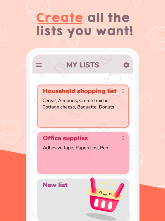 Easy Shopping List. iPad screenshot 6 - Shopping app