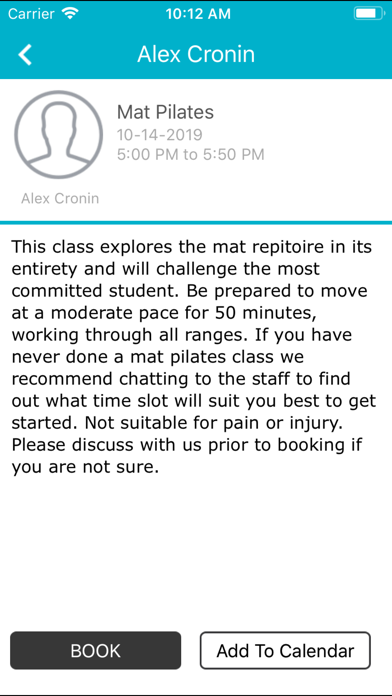 Screenshot #2 pour Encore pilates Studio