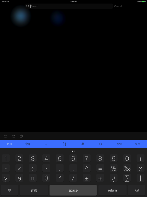 The Math Keyboard Screenshots