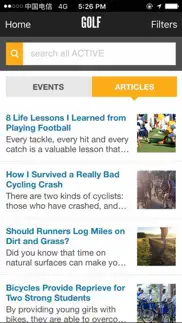 active - fitness events iphone screenshot 3