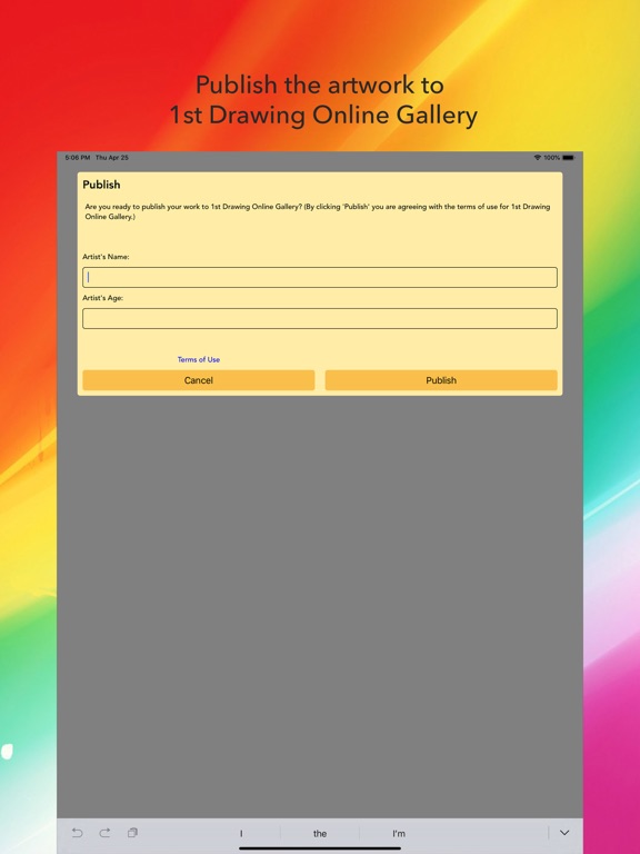 1st Drawing iPad screenshot 8 - Entertainment app