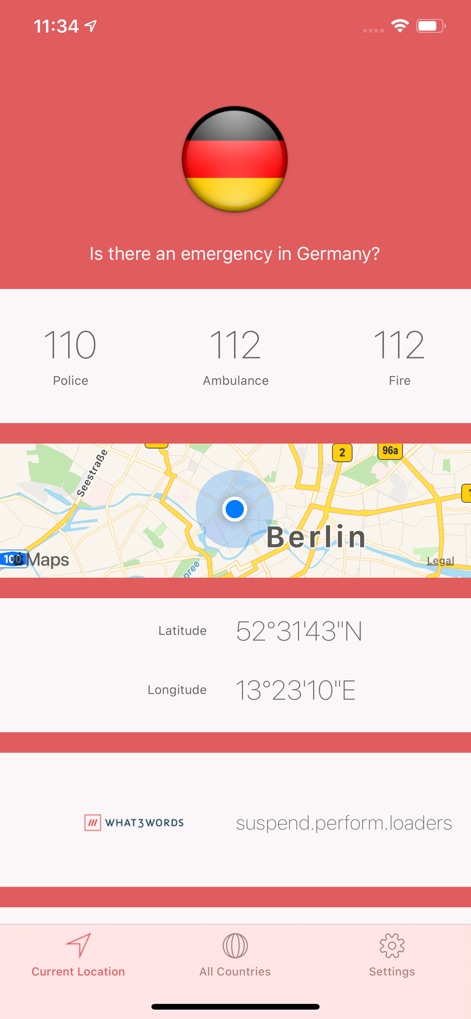 SOS Global Emergency Numbers - Travel App | MWM