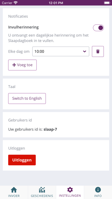 Kempenhaeghe Slaapdagboek screenshot 3