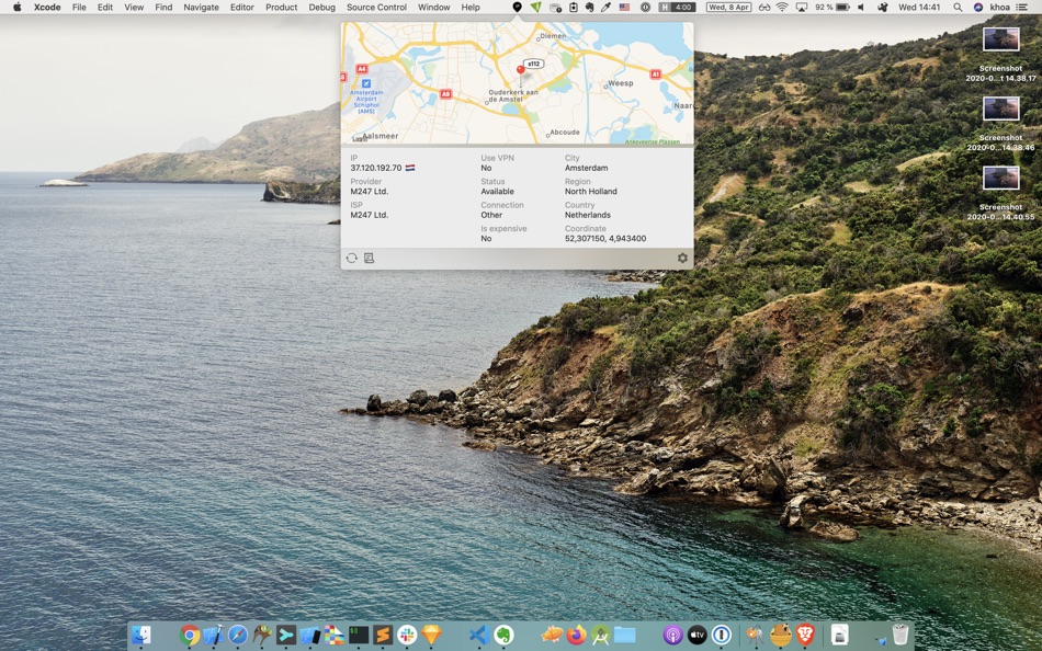 #4. Where IP - Check public IP (macOS) 由: Khuong Pham