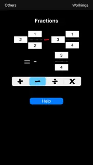 fractions calculator iphone capturas de pantalla 3