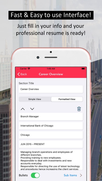 Resume Builder - Job Templates screenshot 4