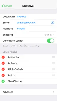 LimeChat - IRC Client iphone resimleri 3