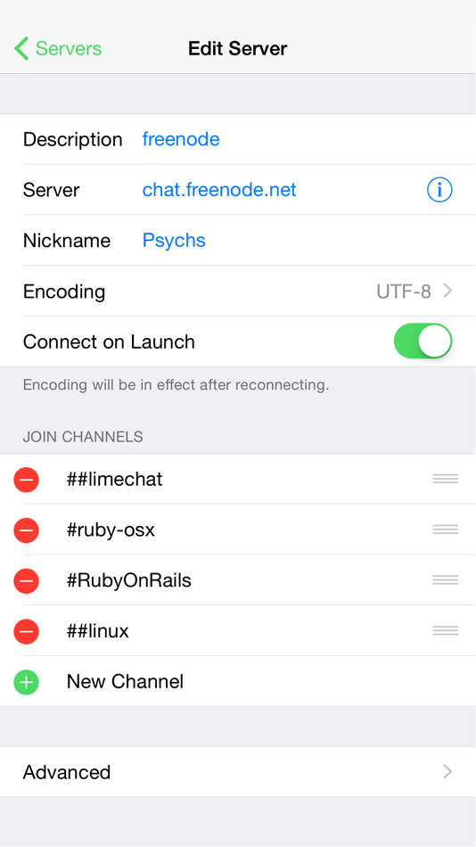 #3. LimeChat - IRC Client (iOS) 来自: Satoshi Nakagawa