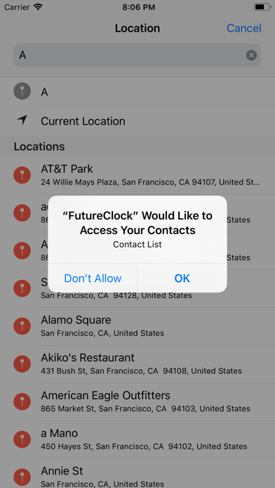 App screenshot