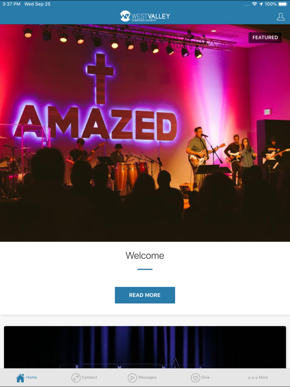 West Valley Christian Church iPad screenshot 1 - Lifestyle app