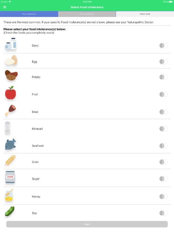 Screenshot #4 pour Carroll Food Intolerance