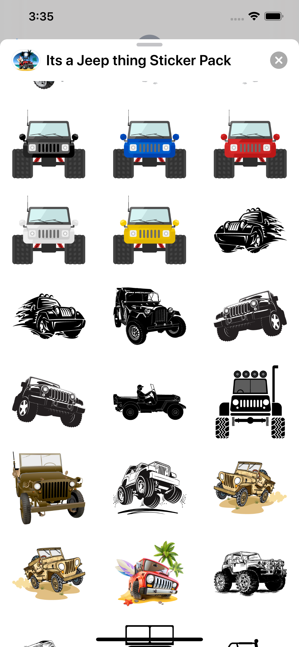 Its a Jeep Thing Sticker Pack