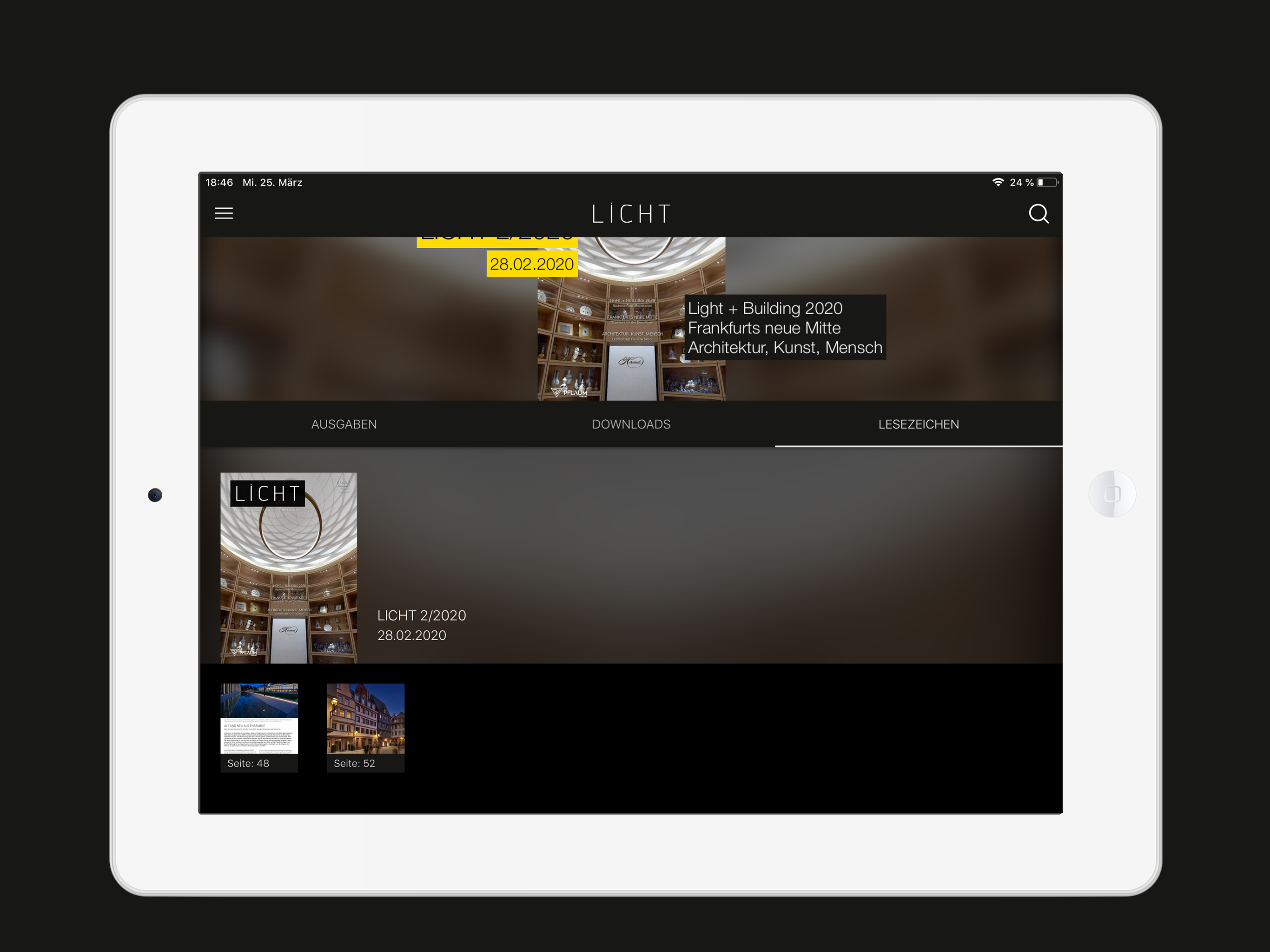 LICHT Zeitschrift screenshot 9