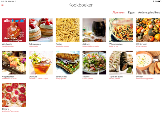 Receptenmaker iPad app afbeelding 3