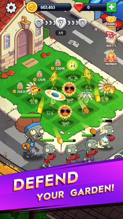 Merge Flowers vs. Zombies