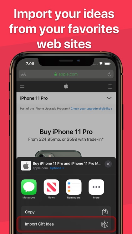 Gifts Book, registry for gifts