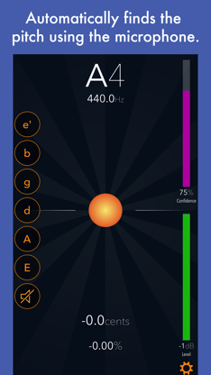 Tuna Pitch - chromatic tuner screenshot 1