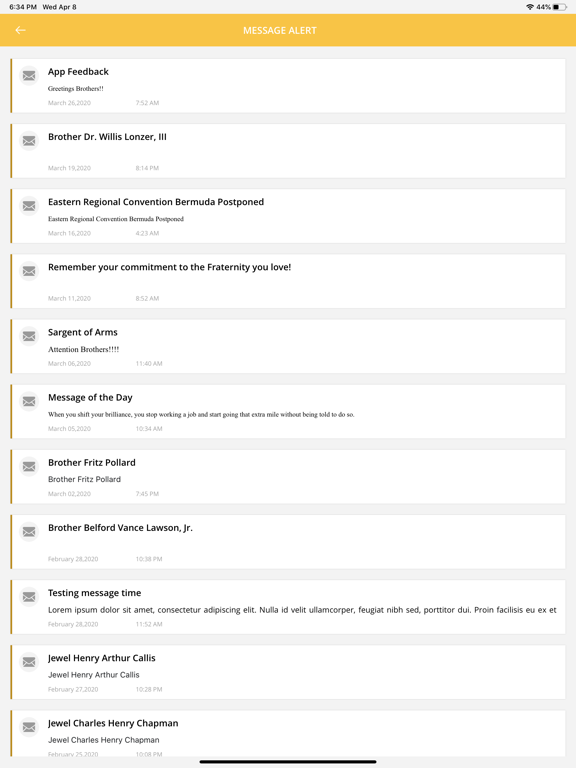 Willingboro Alphas iPad screenshot 6 - Social Networking app