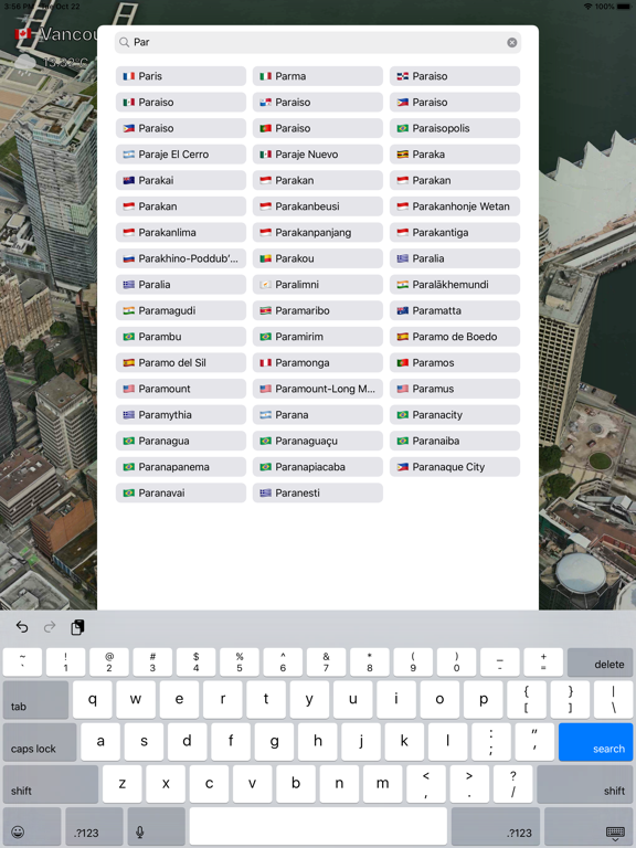 Higher - Map Explorer iPad screenshot 2 - Travel app