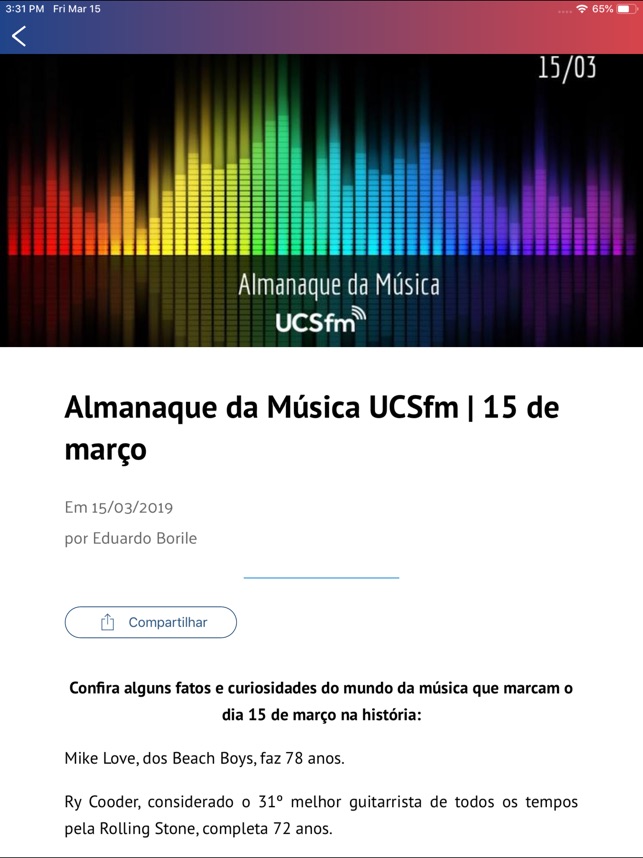 Rádio UCS FM on the App Store