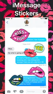 sexy lips flirting stickers iphone screenshot 3