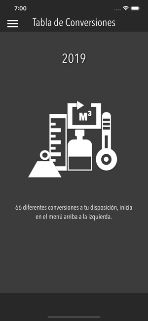 Tabla de Conversiones