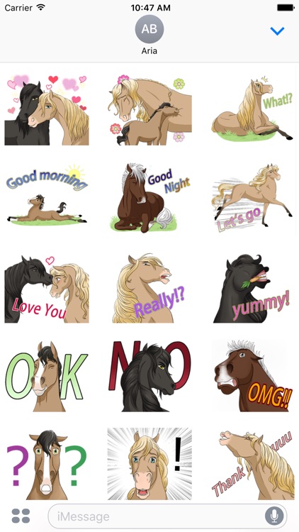 Lovely Horse HorseMoji Sticker