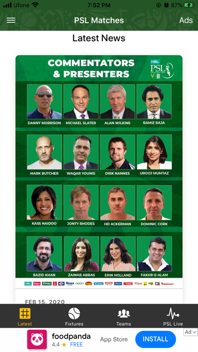 Screenshot #1 pour PSL 5 - Live Cricket Matches