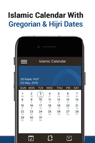 Islamic Calendar & Eventsのおすすめ画像1