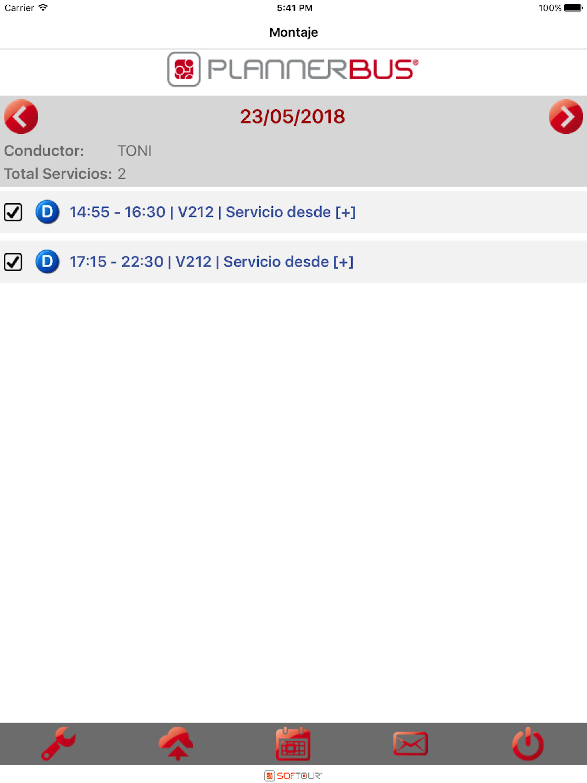 Conductores PlannerBus screenshot 12